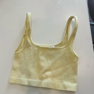 Garage Seamless Ribbed Yellow Tank